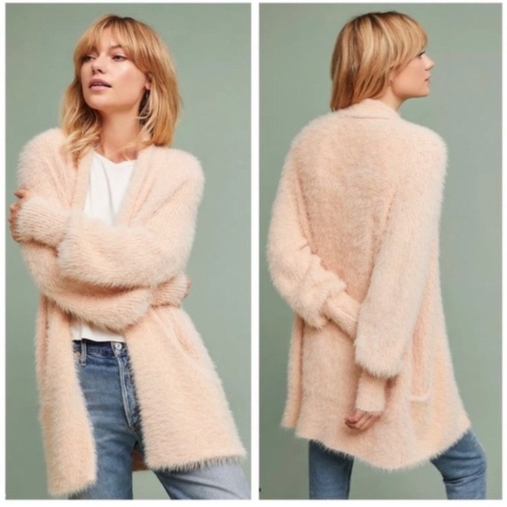 Anthropologie oversized fuzzy sweater